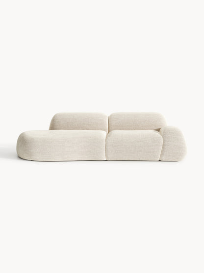 Wolnera Modular Bouclé Chaise (3-Seater)