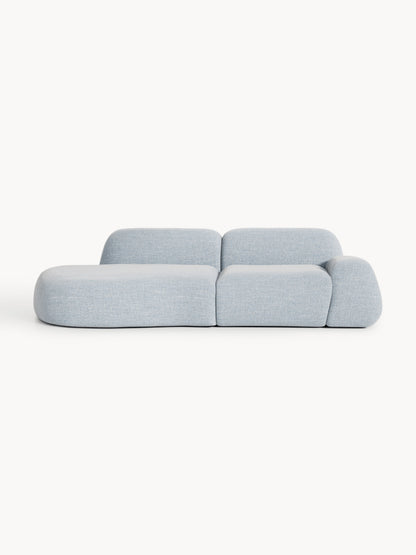 Wolnera Modular Bouclé Chaise (3-Seater)