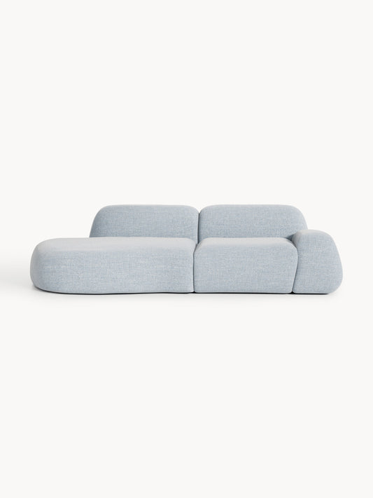 Wolnera Modular Bouclé Chaise (3-Seater)