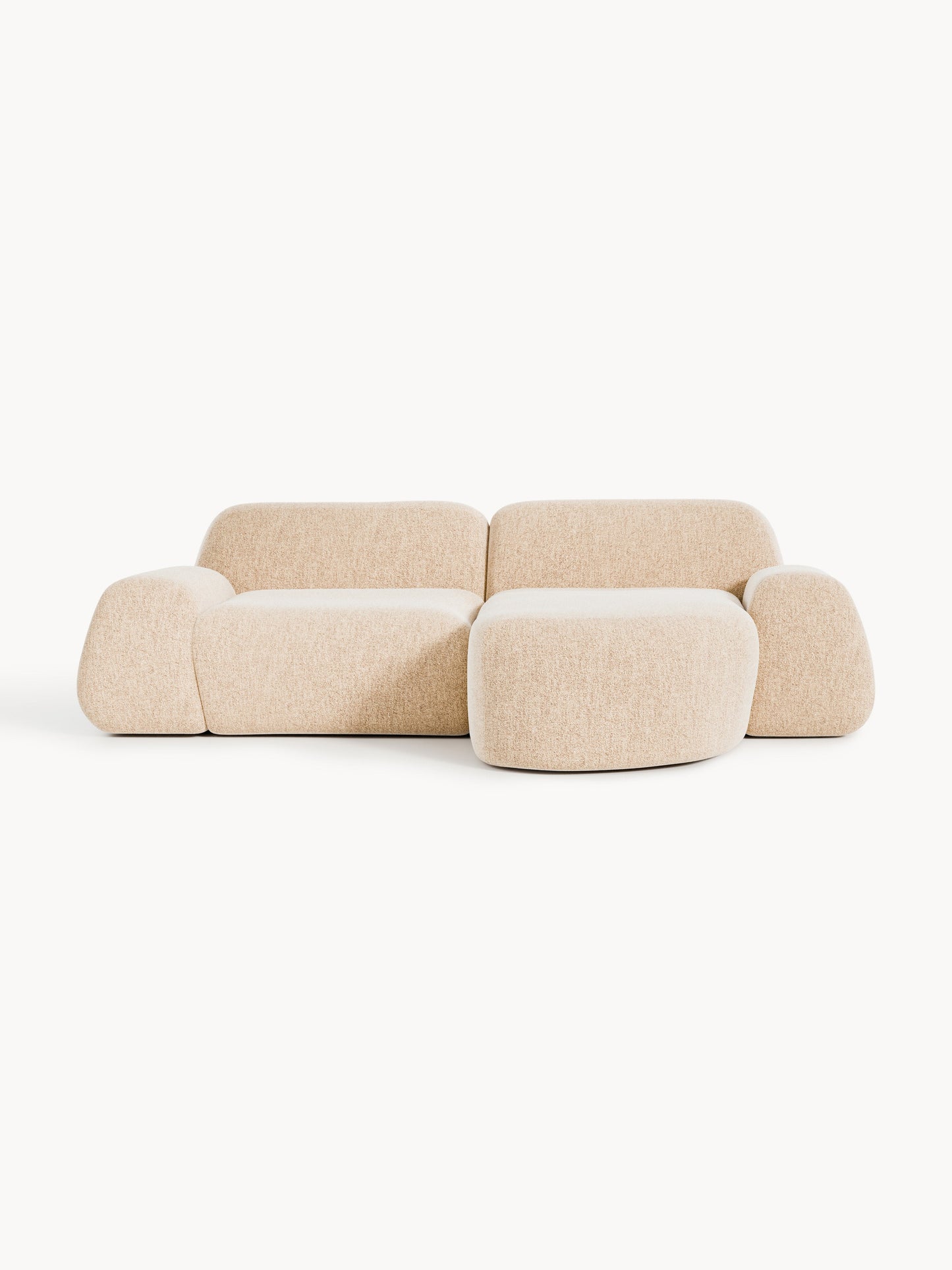 Wolnera Modular Bouclé Corner Sofa (3-Seater)