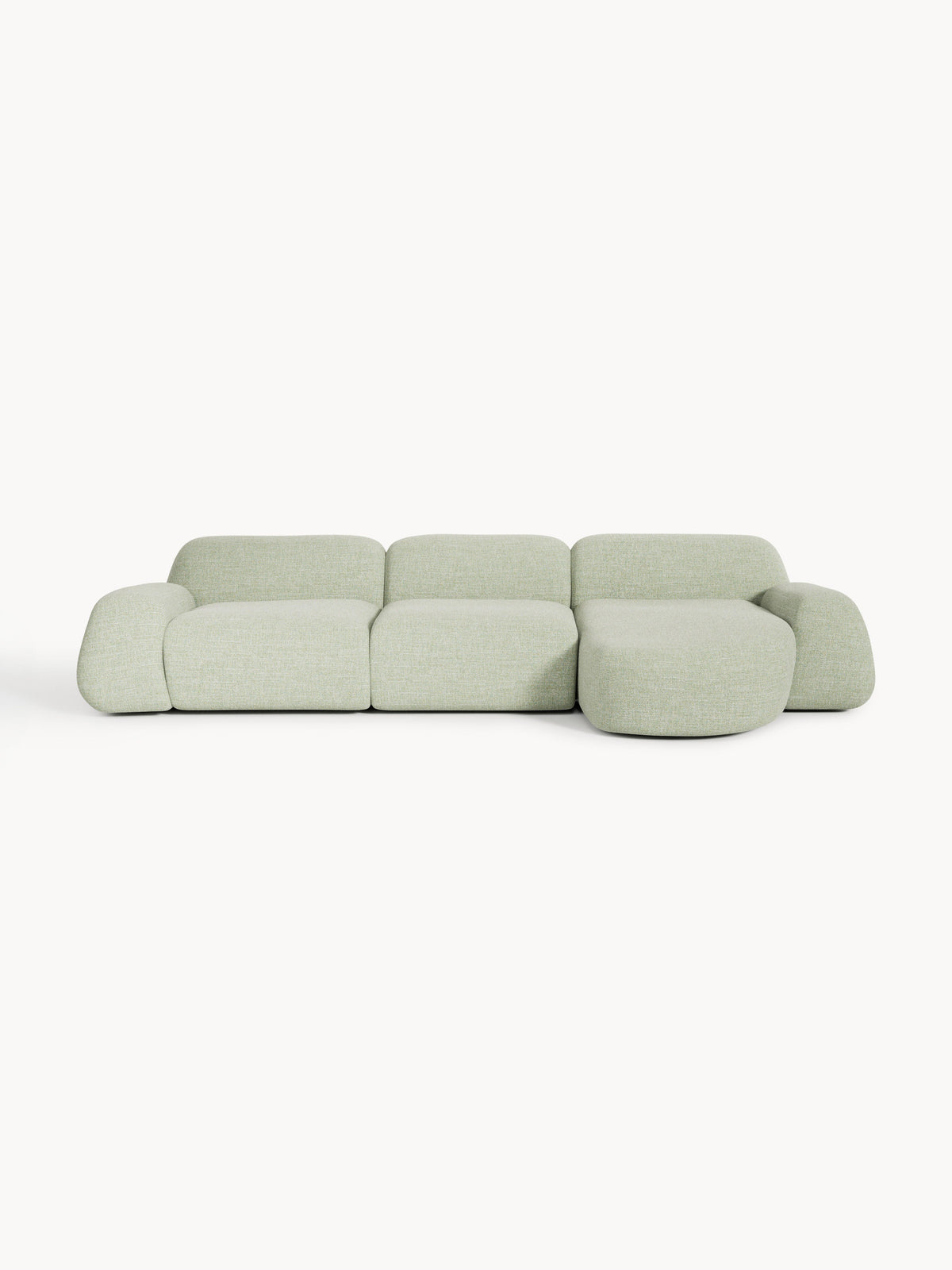 Wolnera Modular Bouclé Corner Sofa (4-Seater)