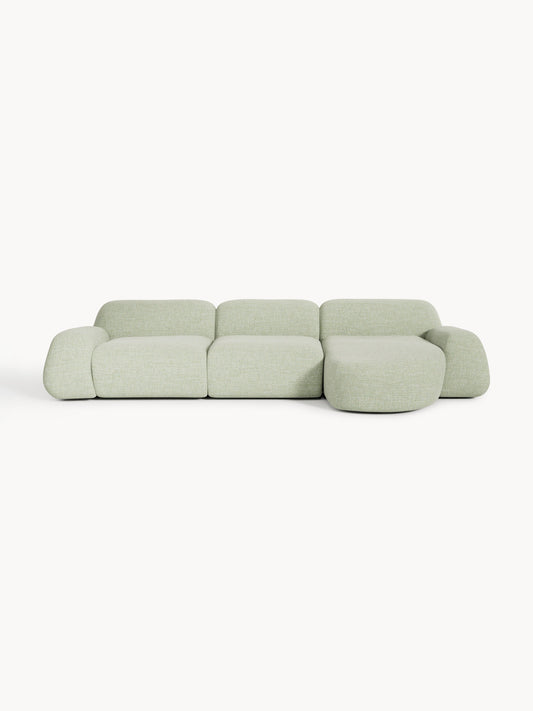 Wolnera Modular Bouclé Corner Sofa (4-Seater)