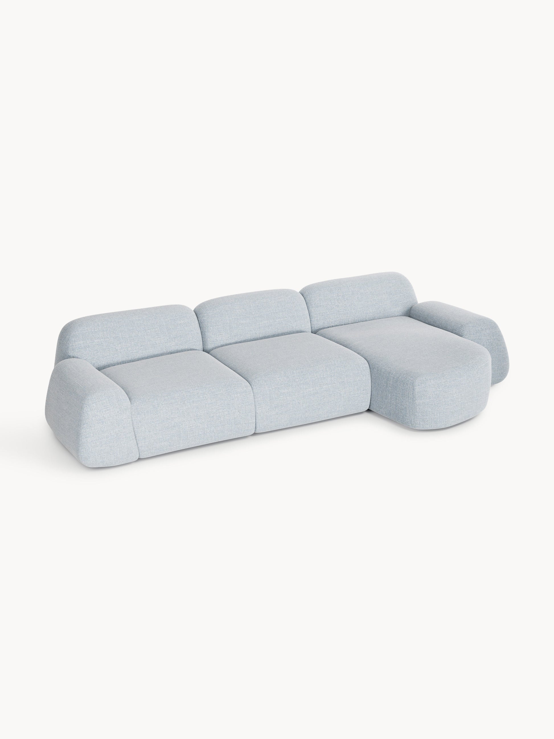 Wolnera Modular Bouclé Corner Sofa (4-Seater)
