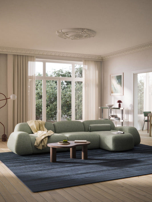 Wolnera Modular Bouclé Corner Sofa (4-Seater)