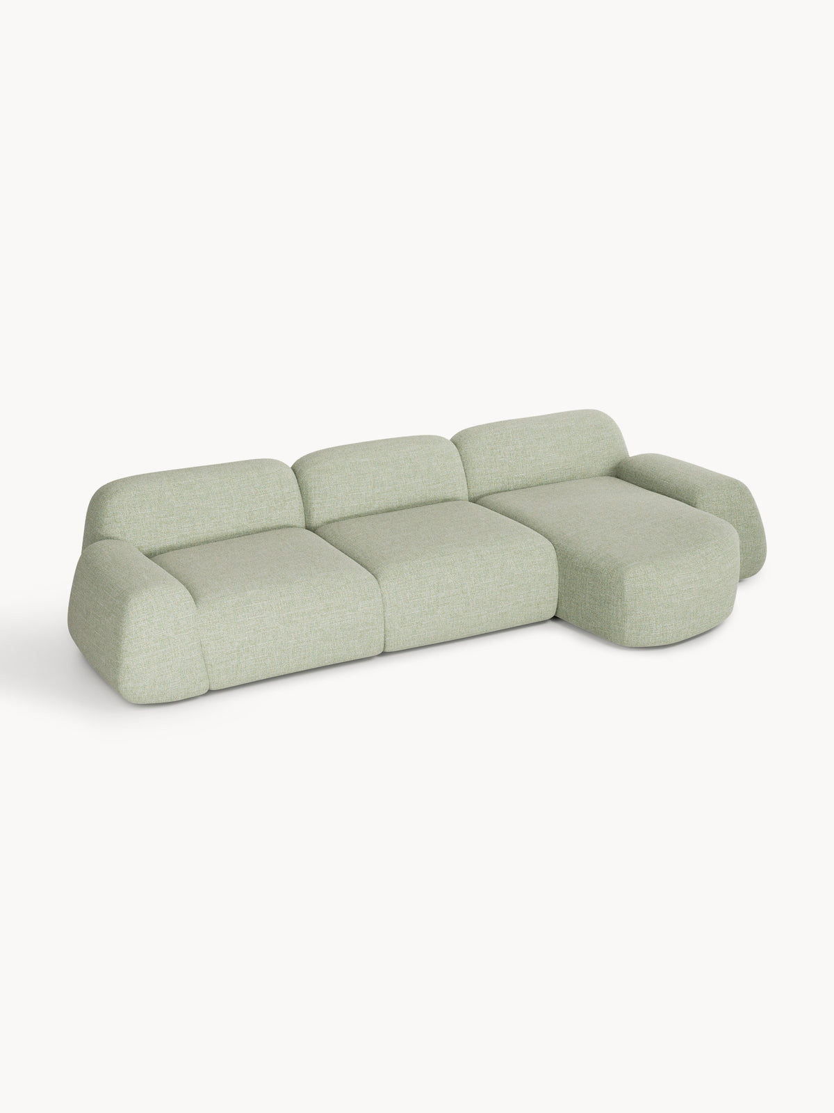 Wolnera Modular Bouclé Corner Sofa (4-Seater)