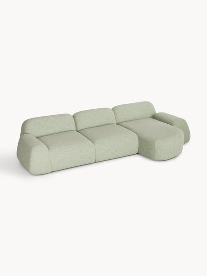 Wolnera Modular Bouclé Corner Sofa (4-Seater)