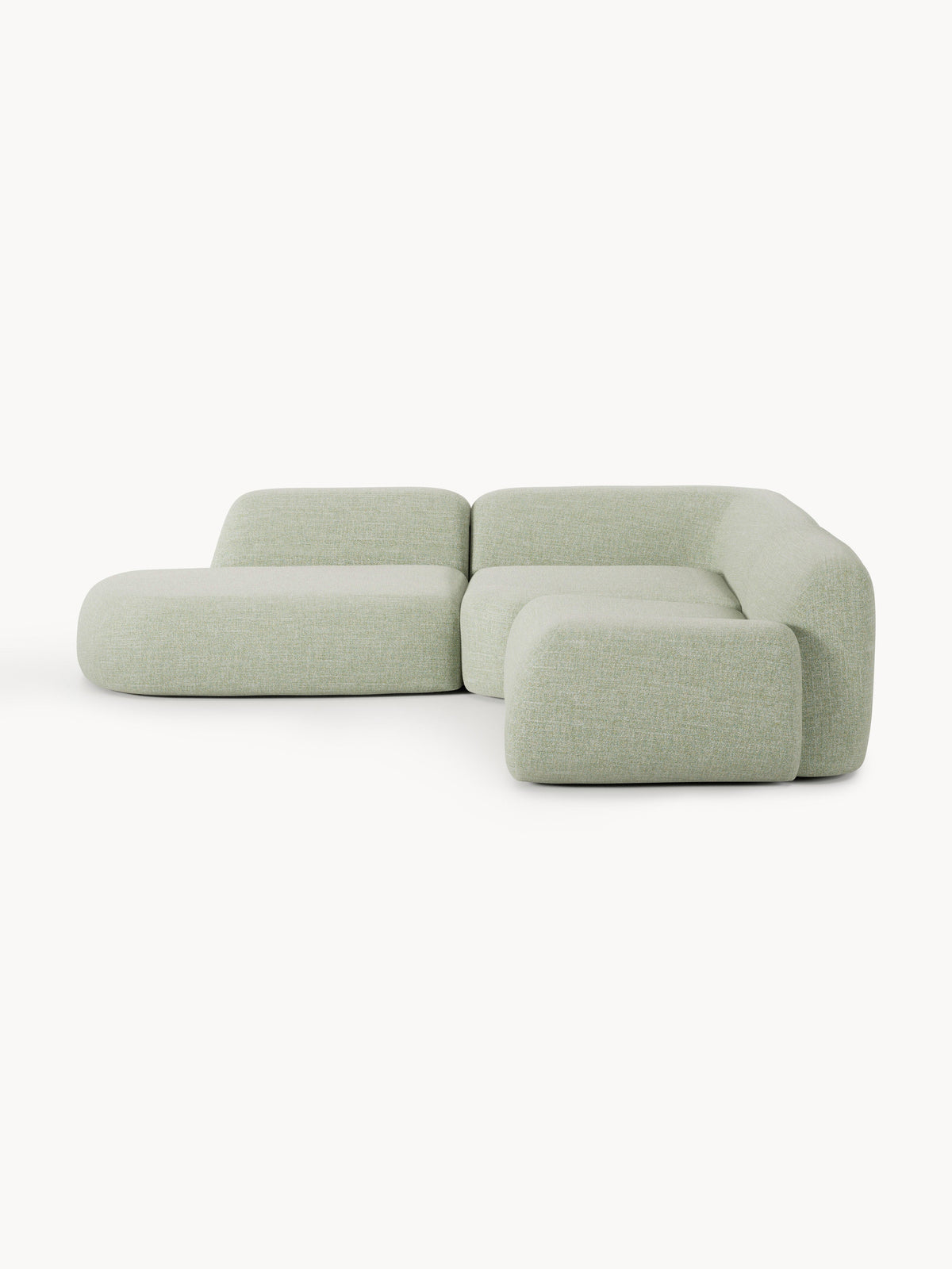 Wolnera Modular Bouclé Corner Sofa (4-Seater) with Chaise Longue