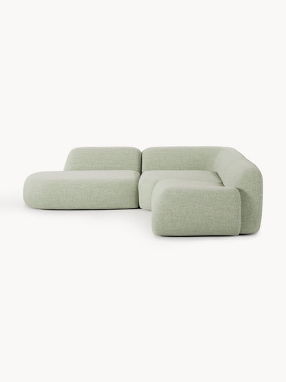 Wolnera Modular Bouclé Corner Sofa (4-Seater) with Chaise Longue