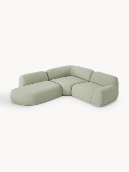 Wolnera Modular Bouclé Corner Sofa (4-Seater) with Chaise Longue