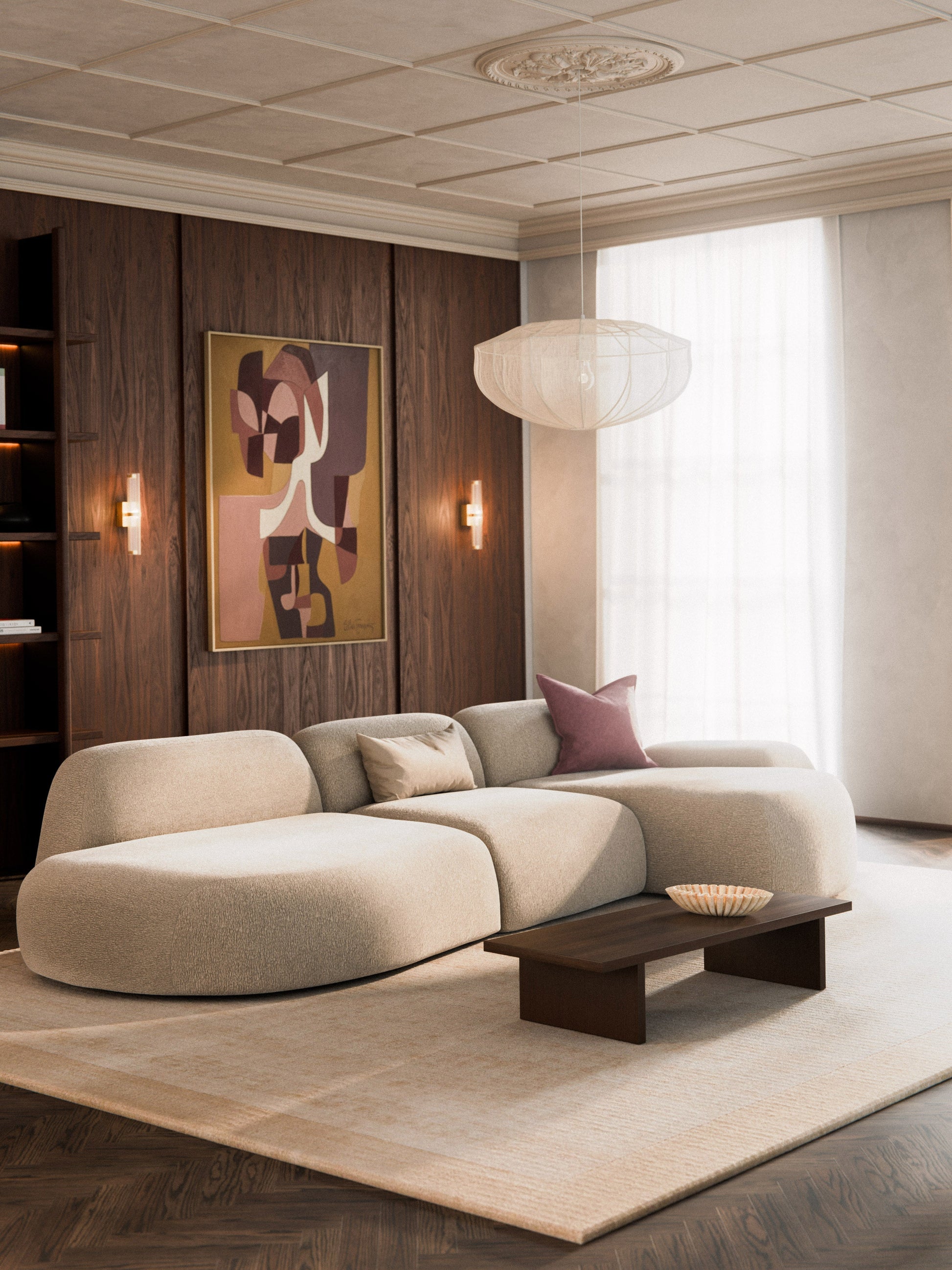 Wolnera Modular Corner Sofa (4-Seater) with Chaise Longue