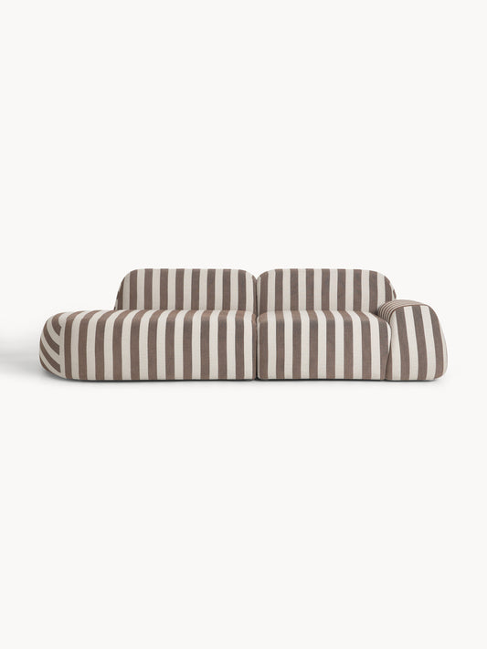 Wolnera Modular Striped Sofa (3-Seater)