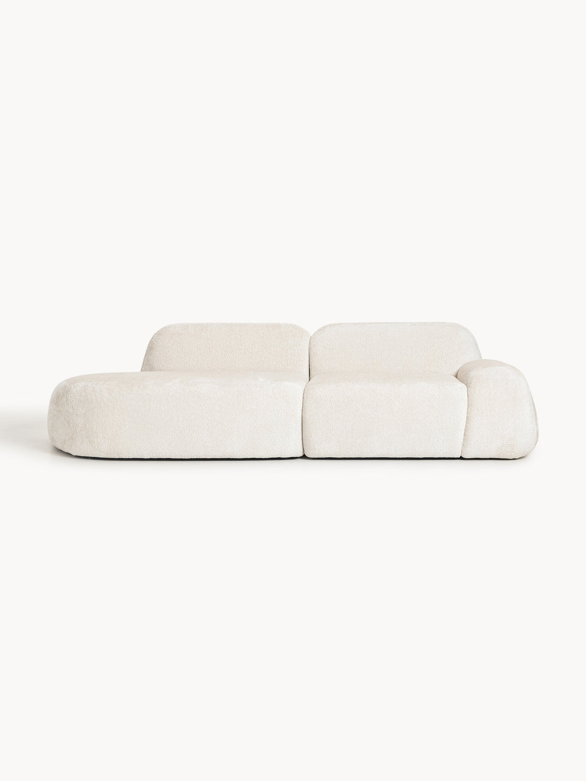 Wolnera Modular Teddy Bouclé Chaise (3-Seater)