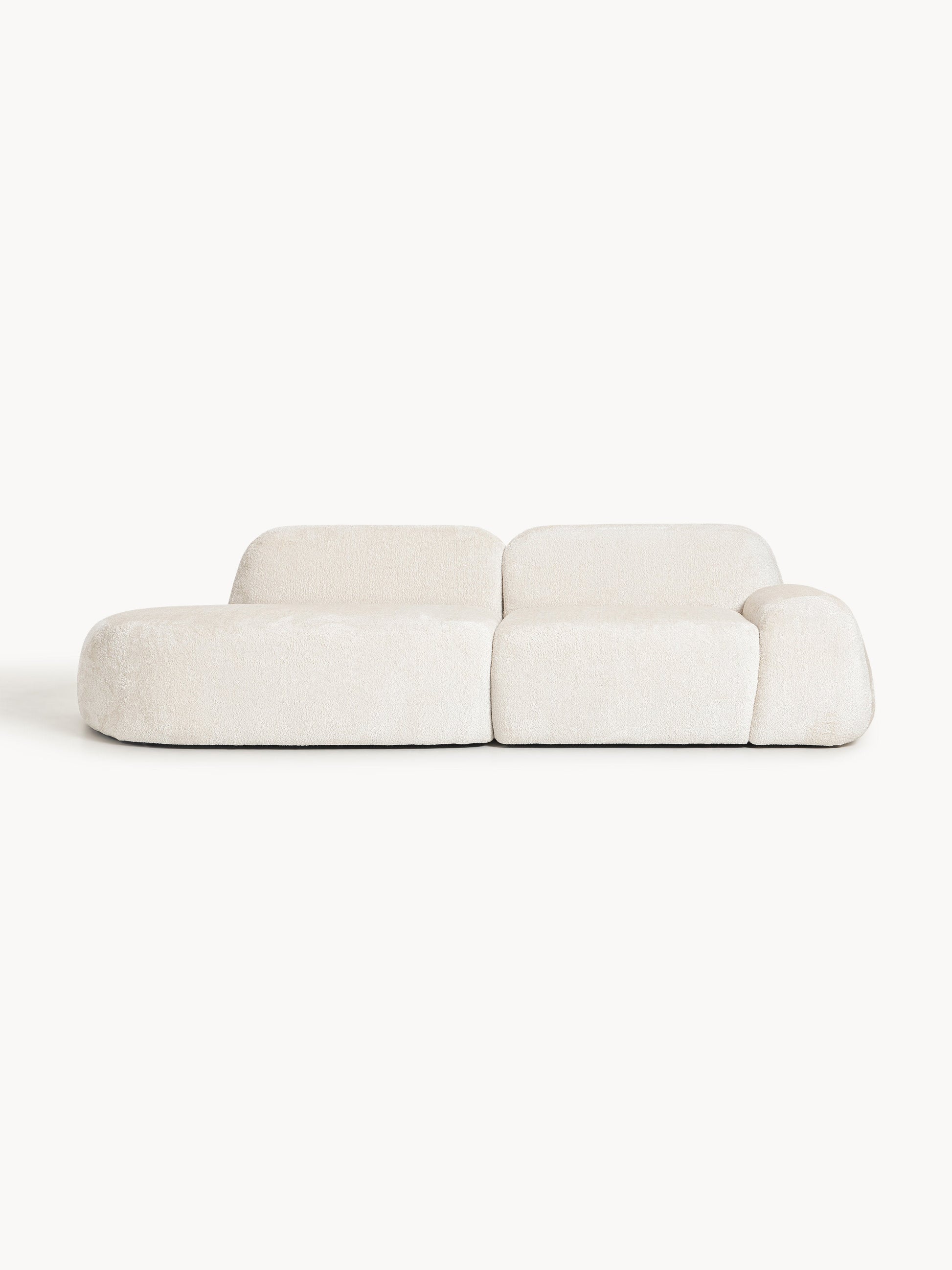 Wolnera Modular Teddy Bouclé Chaise (3-Seater)
