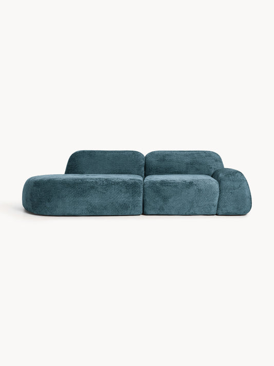 Wolnera Modular Teddy Bouclé Chaise (3-Seater)