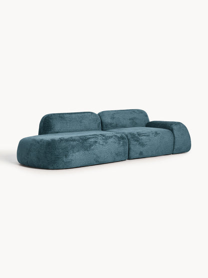 Wolnera Modular Teddy Bouclé Chaise (3-Seater)