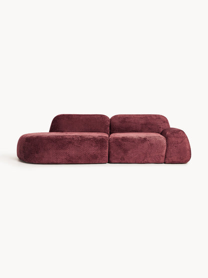 Wolnera Modular Teddy Bouclé Chaise (3-Seater)