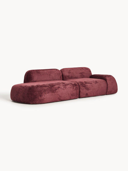 Wolnera Modular Teddy Bouclé Chaise (3-Seater)