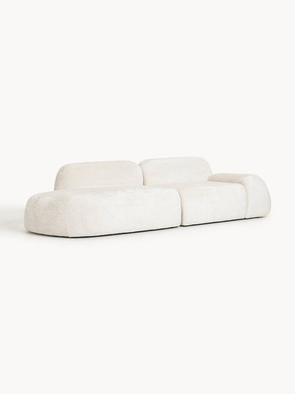 Wolnera Modular Teddy Bouclé Chaise (3-Seater)