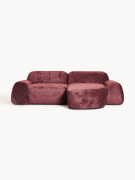 Wolnera Modular Teddy Bouclé Corner Sofa (3-Seater)
