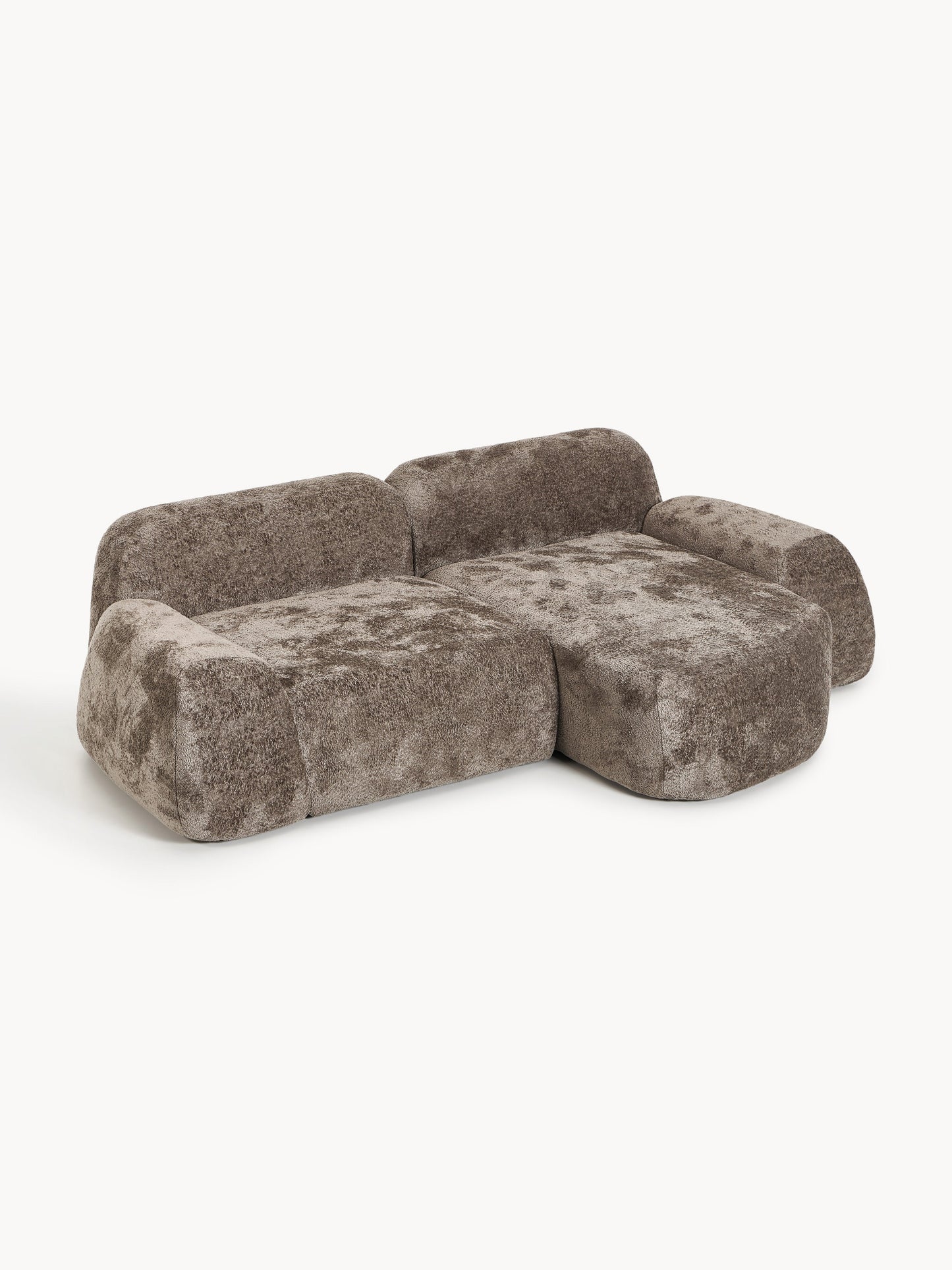 Wolnera Modular Teddy Bouclé Corner Sofa (3-Seater)