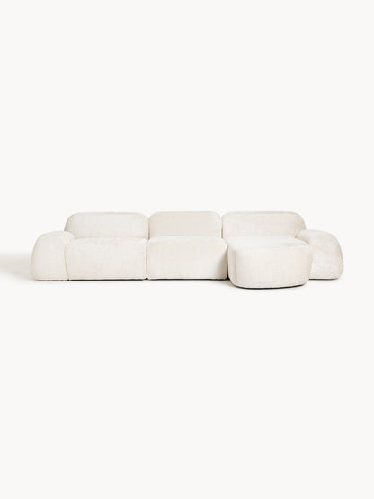 Wolnera Modular Teddy Bouclé Corner Sofa (4-Seater)