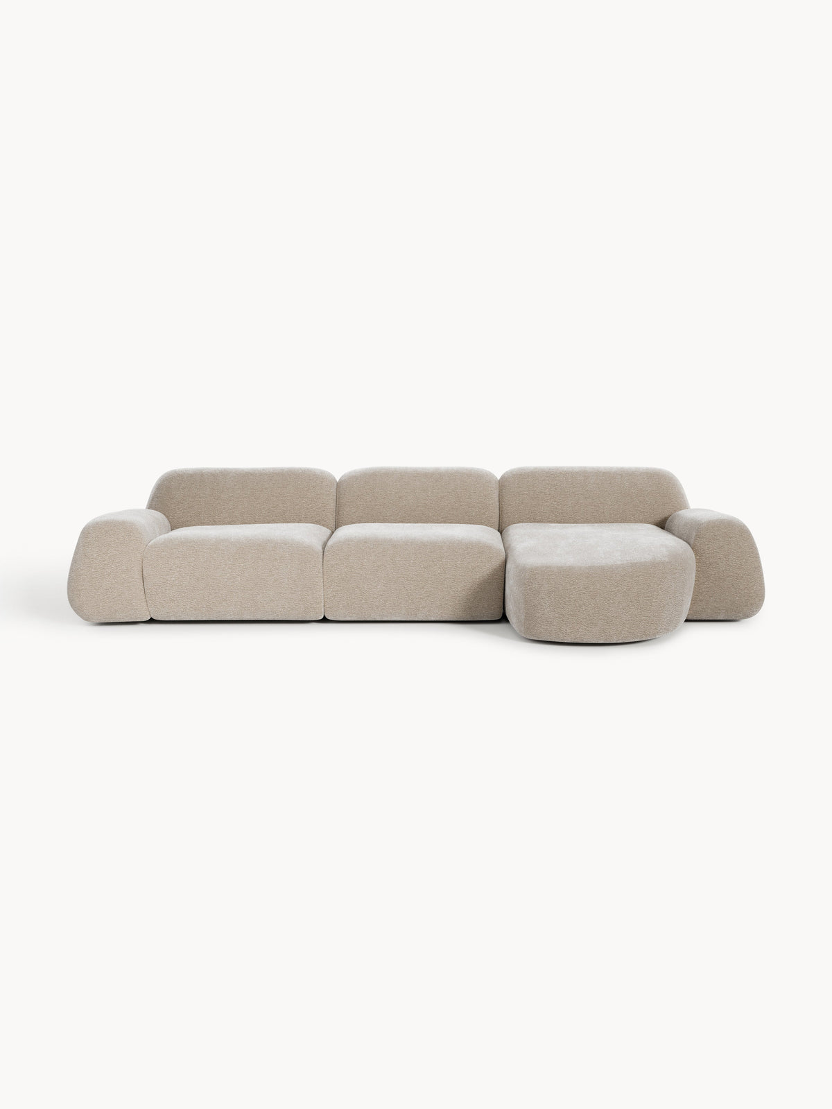 Wolnera Modular Teddy Corner Sofa (4-Seater)