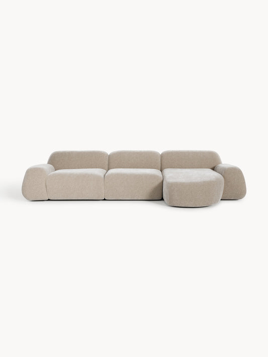 Wolnera Modular Teddy Corner Sofa (4-Seater)