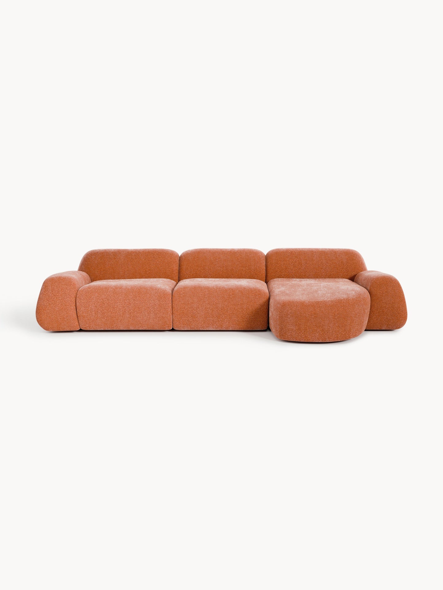 Wolnera Modular Teddy Corner Sofa (4-Seater)