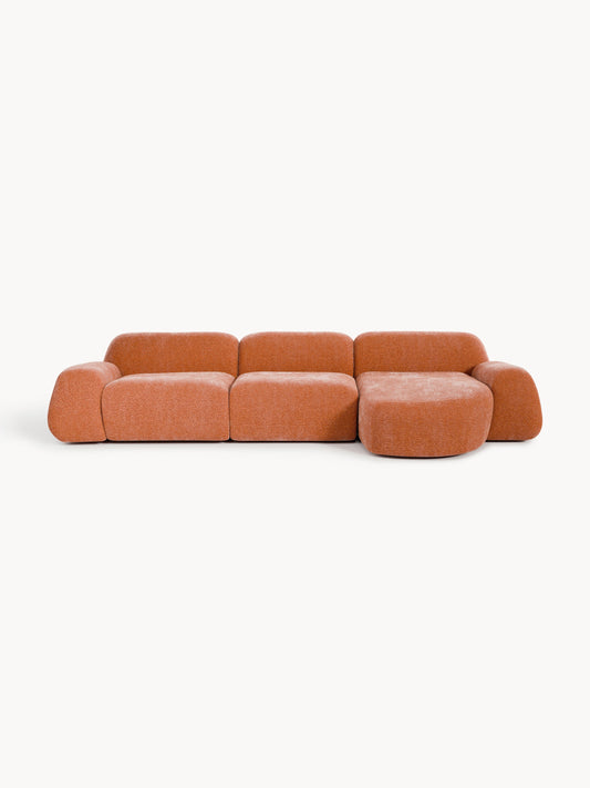 Wolnera Modular Teddy Corner Sofa (4-Seater)