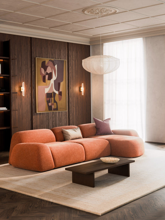 Wolnera Modular Teddy Corner Sofa (4-Seater)