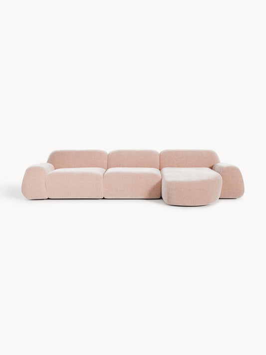 Wolnera Modular Teddy Corner Sofa (4-Seater)
