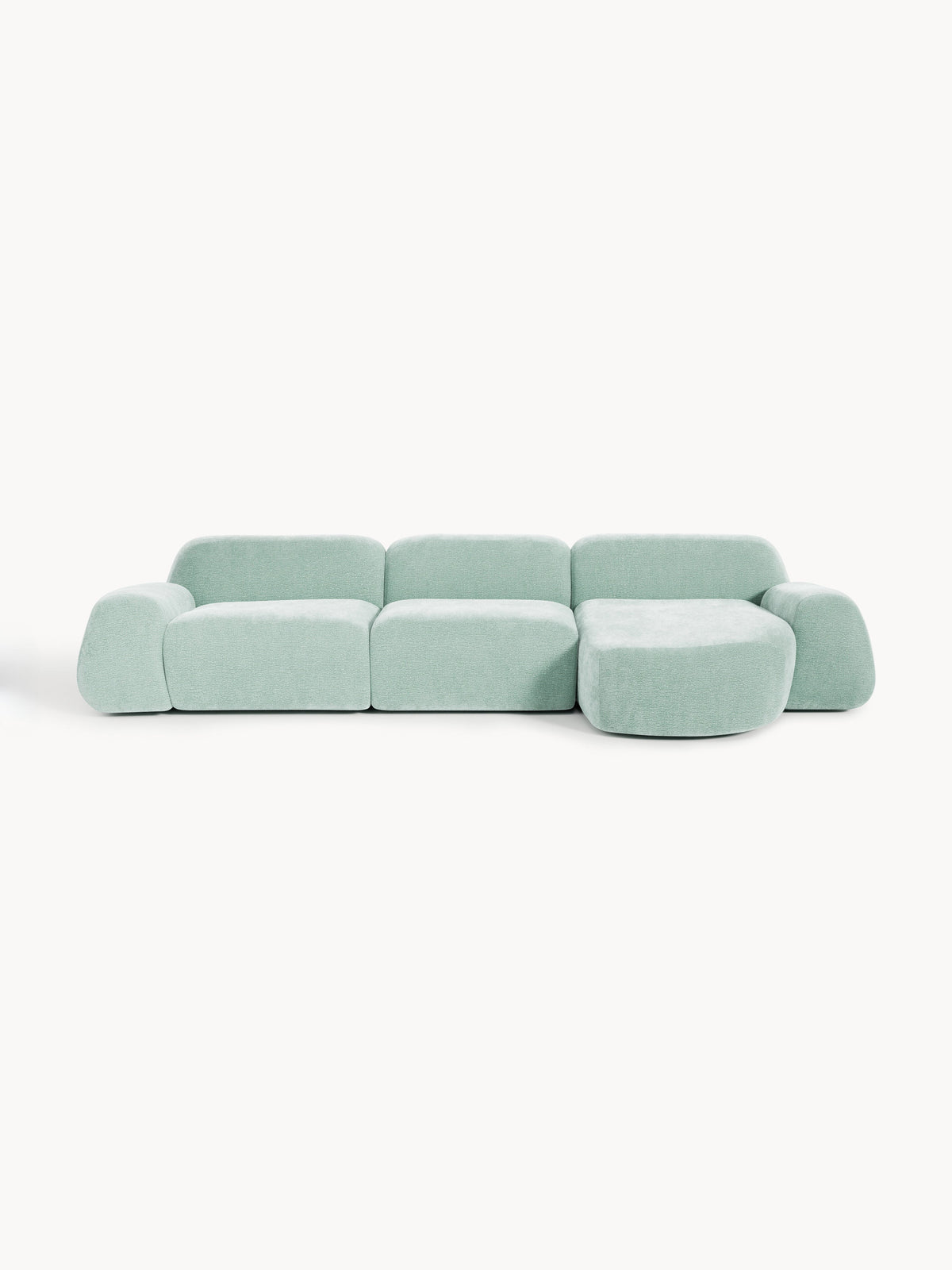 Wolnera Modular Teddy Corner Sofa (4-Seater)