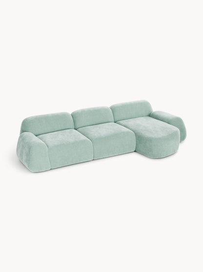 Wolnera Modular Teddy Corner Sofa (4-Seater)