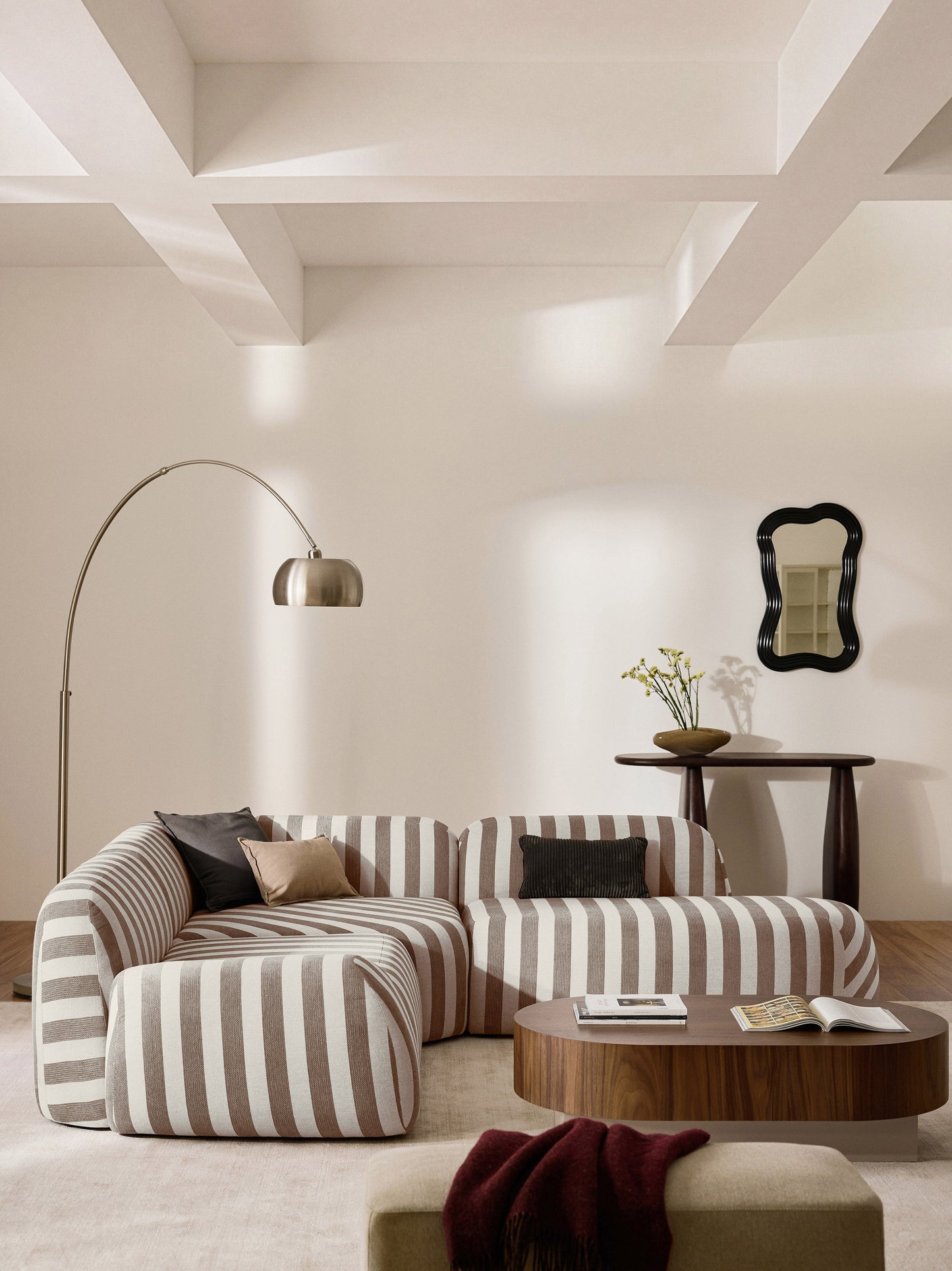Wolnera Striped Chaise Module