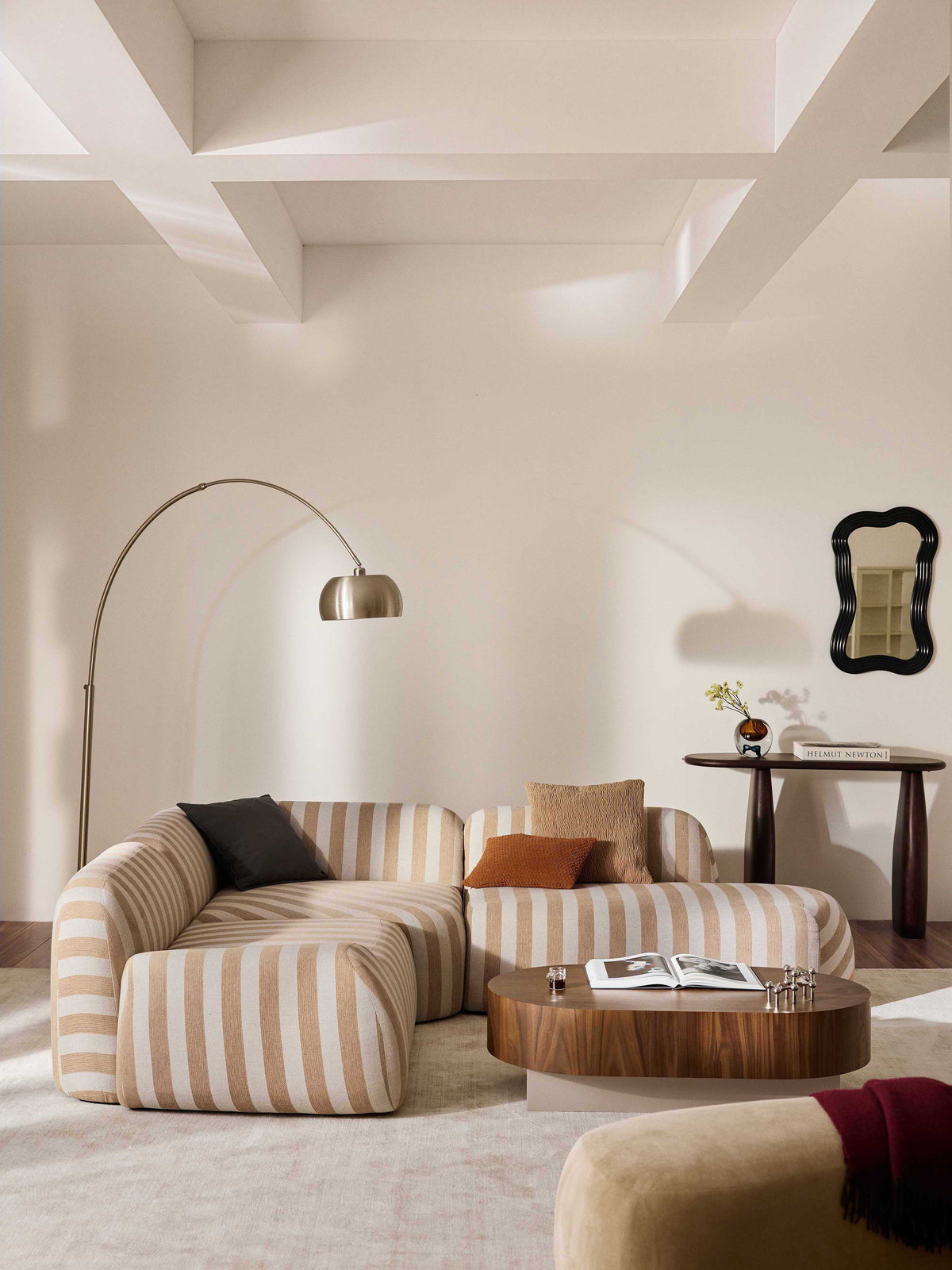 Wolnera Striped Chaise Module
