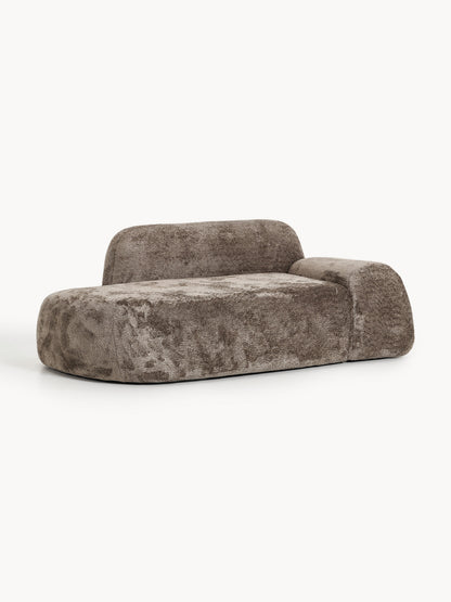 Wolnera Teddy Bouclé Sofa (2-Seater) with Chaise Longue