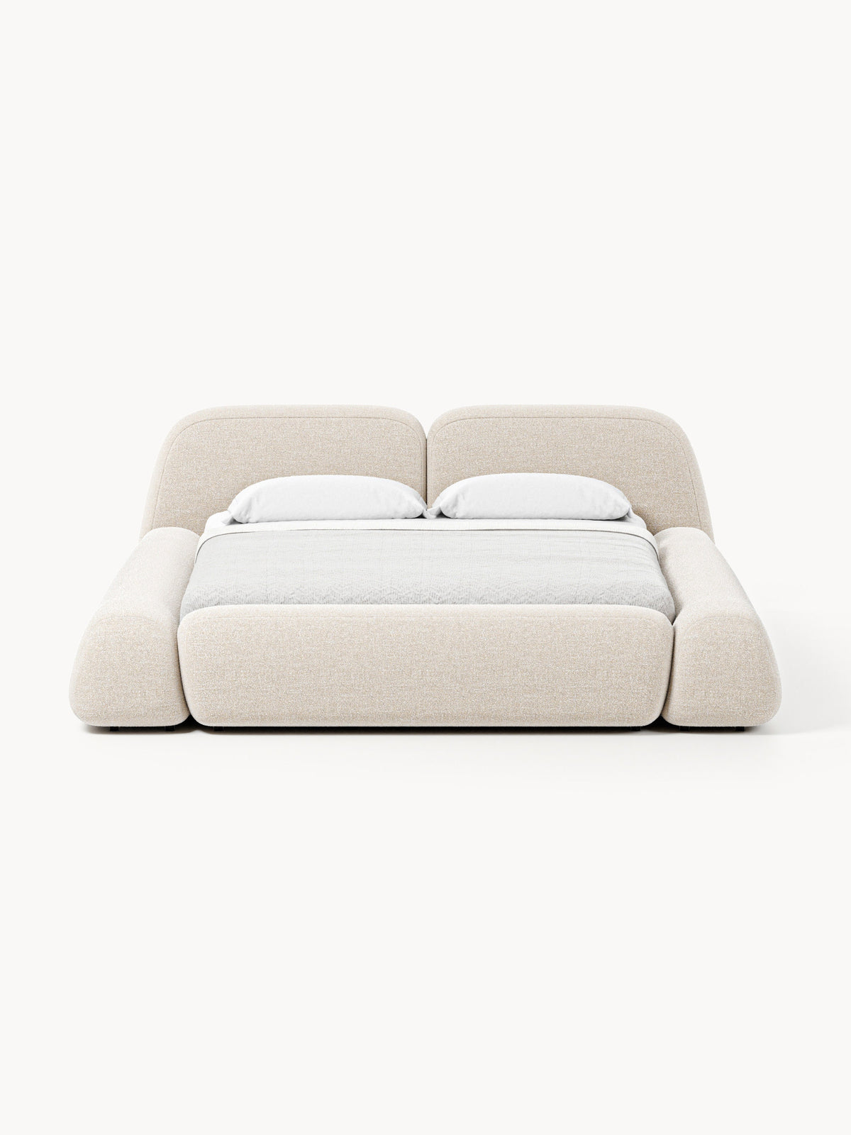 Wolnera Upholstered Bed in Bouclé