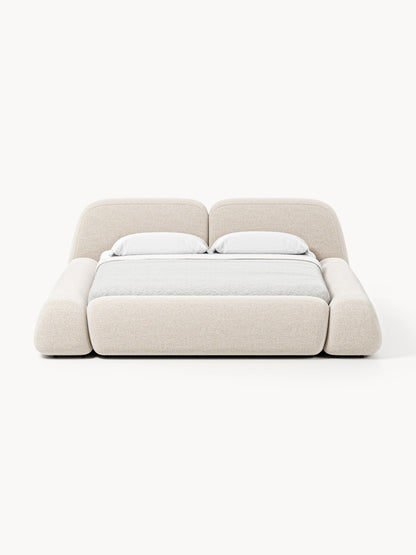 Wolnera Upholstered Bed in Bouclé